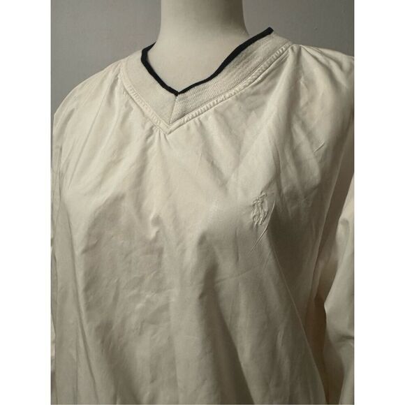 Polo Sport Ralph Lauren vintage off white preppy windbreaker jacket M - Picture 5 of 9